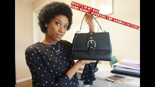 Whats in my Bag  Henri Bendel Riverside Top Handle Satchel [upl. by Siblee879]