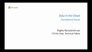 2019 Data Science Conference  Raghu Ramakrishnan [upl. by Coryden712]