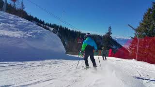 Skiing in Romania Poiana Brasov Drumul Rosu [upl. by Clance]