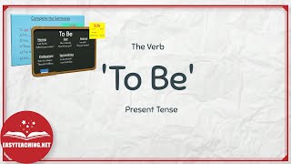 Introduction to the Verb To Be  ESL Lessons  EasyTeaching [upl. by Olenolin]