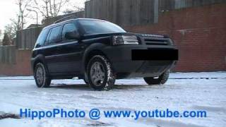 Freelander 1 v6 Electronic Traction Control Demo Up Hill On Snow And Ice [upl. by Nohtiek412]