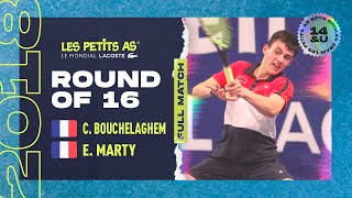 Les Petits As 2018  Boys Round of 16  César Bouchelaghem vs Etienne Marty [upl. by Godspeed]