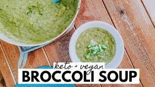 KETO  VEGAN Broccoli quotCheesequot Soup  Ketotarian Recipe ready in 20 minutes [upl. by Babcock]