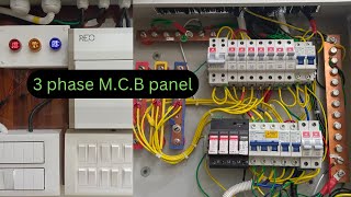 440v panel  3phase MCB panel  3phase mcb box wiring kaise kare  AirCoolsarvice12 electronic [upl. by Kelam]