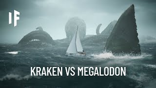 What If a Megalodon Shark Fought the Kraken [upl. by Dehsar]