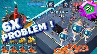 Boom Beach Warships Season 67  TINY SHOCK Unlocked 7 ER Doom Cannon Too Much [upl. by Ayad]