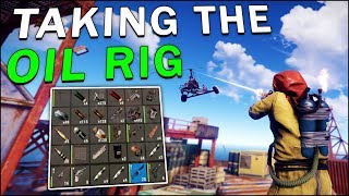 THE BATTLE FOR THE OIL RIG  Rust Solo 4 [upl. by Funk]