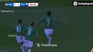 Miguel Terceros Goal Bolivia Vs Colombia 10 All Goals Analysis amp Extended Highlights Result [upl. by Olegnad]