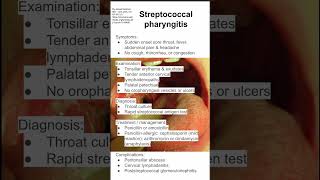 Streptococcal pharyngitis [upl. by Maxma362]