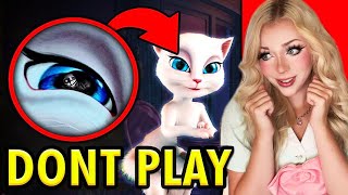 DO NOT DOWNLOAD CREEPY TALKING ANGELA APP haunted [upl. by Cristin795]