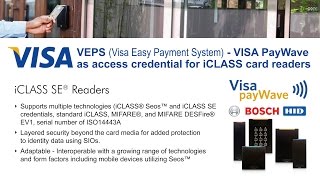 VISA Easy Pay VEPS amp VISA PayWave as Access Control credential [upl. by Butte580]