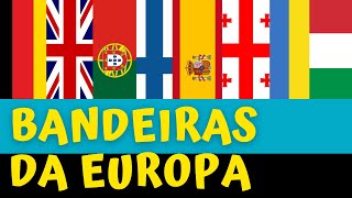 50 BANDEIRAS DE PAÍSES DA EUROPA  Quantas você consegue acertar [upl. by Pelaga]