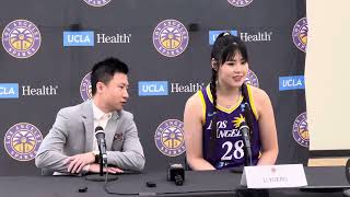 2024 Media Day LA Sparks C Li Yueru [upl. by Llebiram476]