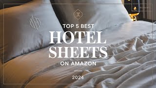 Top 5 Best Hotel Sheets On Amazon Reviews of 2024 [upl. by Brieta]