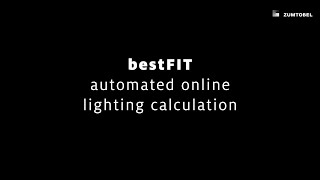 bestFIT – automated online lighting calculation for standardcompliant lighting solutions [upl. by Namya]