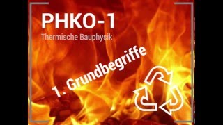 Grundbegriffe der thermischen Bauphysik [upl. by Drusi]