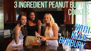 3 Ingredient Peanut Butter Cookies Kylie Bunbury joins Monette Moio amp Jessi Lucatorto [upl. by Laon]