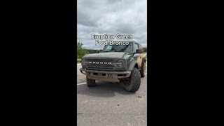 Ford Bronco  Eruption Green  Perfection 💯 shorts [upl. by Borman]