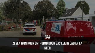 OPNIEUW GASLEIDING GERAAKT IN CADIER EN KEER 7 WONINGEN ONTRUIMD [upl. by Sabu]