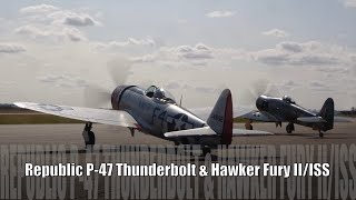 Republic P47 Thunderbolt amp Hawker Fury IIISS [upl. by Namielus]