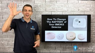 How To Change A Smoke Alarm Battery [upl. by Yadsnil]