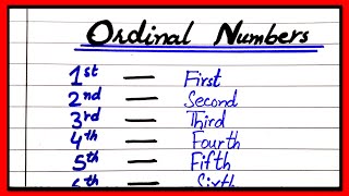 Ordinal Numbers 1 to 10  Ordinal Numbers  Ordinal Numbers 1 to 10 Learn 1 to 10 Ordinal Numbers [upl. by Jovitah480]