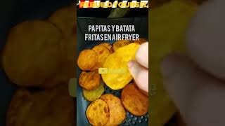 Papitas y Batatas fritas en air fryer [upl. by Reste]