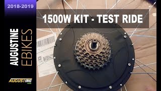 Electric Bike Review 1500w 52V ebike conversion kit [upl. by Ardnikal]