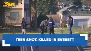 Teen shot and killed in Everett [upl. by Mano]