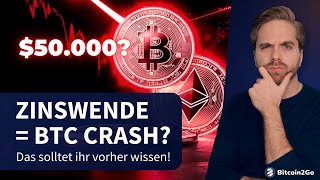 ACHTUNG Bitcoin Crash durch Zinswende  Die Angst ist zurück  Krypto News [upl. by Faline]