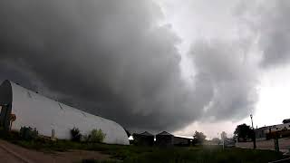 Timelapse of TORNADIC SUPERCELL near Chugwater Wyoming July 4 2019 [upl. by Attennyl]