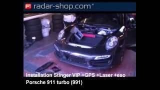 Radarwarner Stinger VIP Einbau Installation Porsche 911 turbo [upl. by Gnahk]