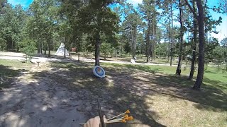 SHOOTING A BLOWGUN WHILE FLYING DOWN A ZIPLINE [upl. by Mccormac]