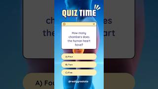 Heart Quiz How Many Chambers Does the Human Heart Have 💓  Quick Anatomy Quiz shorts [upl. by Teleya]