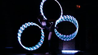 LED Hula Hoop Dancer  Silvia Pavone [upl. by Elleinwad]