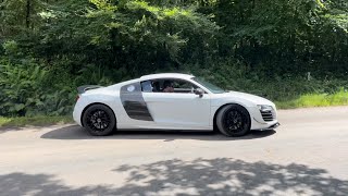 Supercars leaving Netherby Hall Car Show 2024 [upl. by Ycniuq]