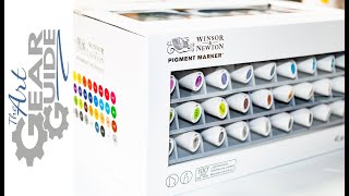 Winsor And Newton 36 Set Pigment Markers Review [upl. by Yukio]