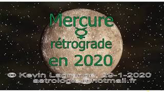 Astrologie  Mercure en rétrograde 2020 [upl. by Atillertse]