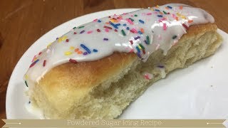 Powdered sugar icing  Powdered sugar glaze  Glace Icing Recipe [upl. by Marlee512]