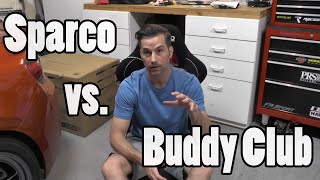 Sparco vs Buddy Club  Which seat mount is lighter [upl. by Enovi]