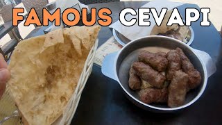 Trying Famous Sarajevo Cevapi in Bosnia [upl. by Arezzini507]