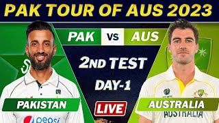 PAKISTAN VS AUSTRALIA 2nd TEST MATCH Live SCORES  PAK vs AUS LIVE COMMENTARY  DAY 1 SESSION 3 LIVE [upl. by Endaira]