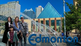 Downtown EDMONTON Walk [upl. by Aryajay]