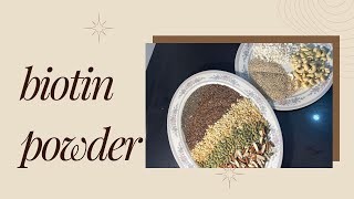 DIY Biotin Powder for Healthy Hair Skin amp Nails  Easy Homemade Recipe with Seeds amp Nuts” [upl. by Adyela108]