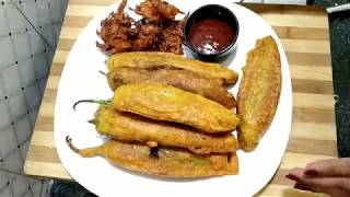 ಶಿರಡಿ ಸ್ಪೆಷಲ್ ಮೆಣಸಿನಕಾಯಿ ಬಜ್ಜಿMirchi BAJJI in kannadastuffed chilli snacksmenasinakayi bajji [upl. by Atena794]