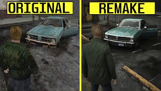 Silent Hill 2 Enhanced Edition  TPP Camera Mod Original vs Remake Locations amp Graphics Comparison [upl. by Germana]