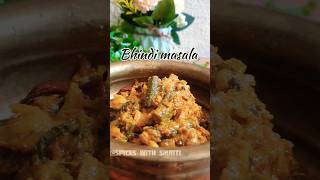 Easy bhindi masala recipe  Dahi wali bhindi cooking youtubeshorts foodblogger shorts [upl. by Merrell]