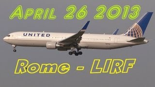 Plane Spotting at Rome Fiumicino Airport  April 26 2013  HD [upl. by Annaihs]