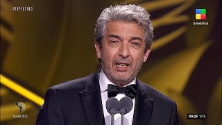 La emoción de RICARDO DARÍN al recibir el Premio Platino por su interpretación en quotARGENTINA 1985quot [upl. by Ruhnke]