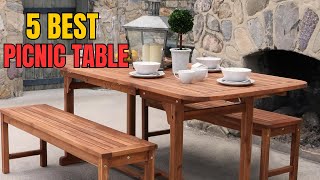 5 Best Picnic Tables In 2024🔥 [upl. by Philbert317]